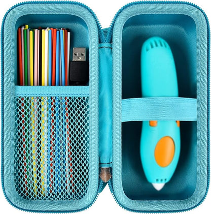 GWCASE Case Compatible with 3Doodler Start+ Essentials for 3D Pen Set for Kids, for 3D Pens Storage Organizer Carrying Holder Fit for 3D Printing Pen, Plastic Refill Blister (Box Only)-Dark green