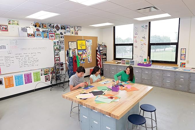 Tru-Ray Heavyweight Construction Paper, Cool Assorted Colors, 12" x 18", 50 Sheets (102943)