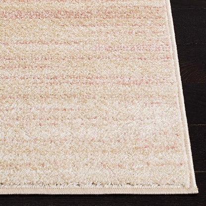 SAFAVIEH Adirondack Collection Runner Rug - 2'6" x 8', Pink & Ivory, Modern Ombre Design, Non-Shedding & Easy Care, Ideal for High Traffic Areas in Living Room, Bedroom (ADR142U)