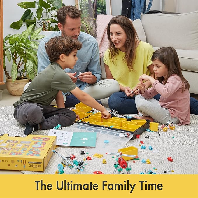 Family Kit Steam Toys, 1000+ Pcs Educational Toy Building Sets for Stem Classroom Games, Build and Play Construction Set for Group Play, Valentine Birthday Gifts for Kids 6 7 8 9+