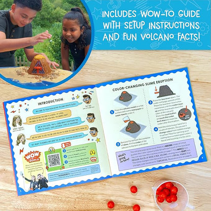 Wow in The World Everlasting Volcano | Erupt Your Volcano Again & Again, Slime Lava, Rubber Lava Rocks, Companion Audio Content, Bonus Reusable Science Tool, STEM Toy for Kids 4+ by Thames & Kosmos
