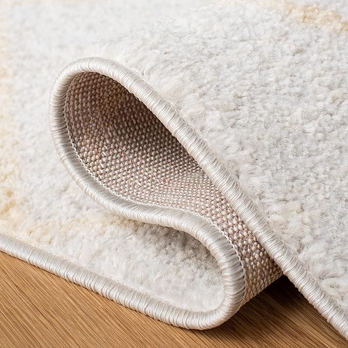 SAFAVIEH Adirondack Collection Runner Rug - 2'6" x 8', Ivory & Gold, Modern Geometric Design, Non-Shedding & Easy Care, Ideal for High Traffic Areas in Living Room, Bedroom (ADR241C)