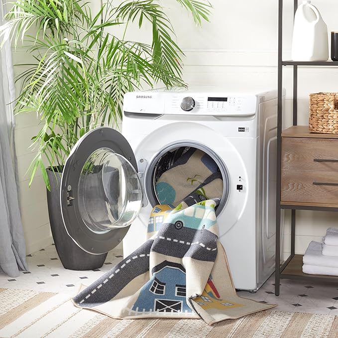 SAFAVIEH Kids Playhouse Collection Accent Rug - 3'3" x 5'3", Beige & Green, Non-Shedding Machine Washable & Slip Resistant Ideal for High Traffic Areas for Boys & Girls in Playroom, Bedroom (KPH227A)