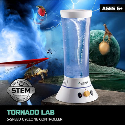 Discovery #MINDBLOWN Tornado Lab, 5-Speed Cyclone Controller, Educational Learning Activity Kit, Fun and Exciting Toy, STEM Experiment Set for Boys, Girls, Kids Ages 6+