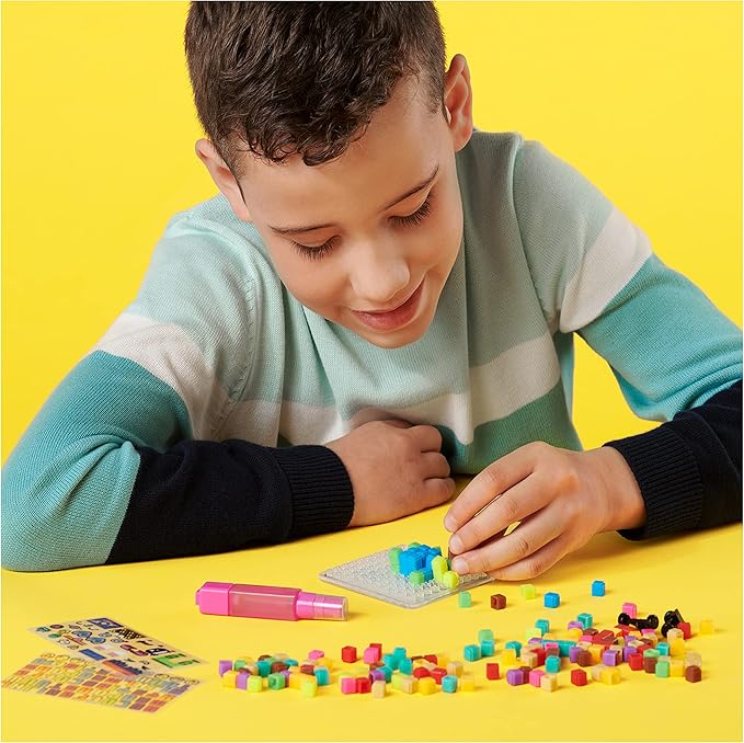 Clear Pack with 156 Exclusive Water Fuse Beads, Decos and Accessories, Makes 3D and 2D Creations with No Heat, Arts and Crafts Kids Toys