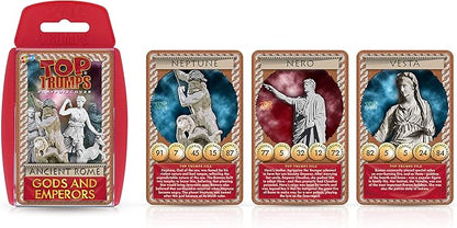 Top Trumps Card Game Ancient Rome - Family Games For Kids and Adults - Learning Games - Kids Card Games for 2 Players and more - Kid War Games - Card Wars - For 6 plus kids