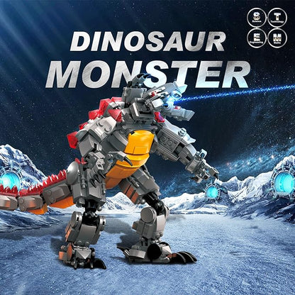 STEM Star Monster Wars Toys, 12 in 1 Build for Kids Who Love Jurassic Dinosaur Building Blocks Kit or Spaceship,Christmas and Birthday Gifts for 6-12 Year Old Kids(576Pieces)…