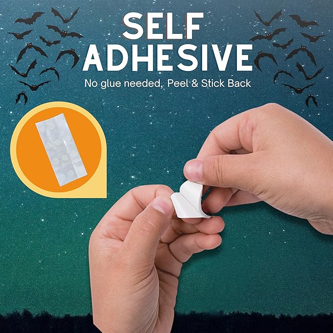 4E's Novelty Halloween Crafts for Kids - Self Adhesive Mask Foam Craft Kit School Home Group Activities Party Supplies