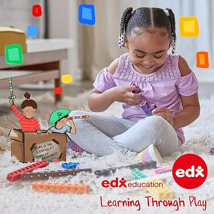 edxeducation Large Buttons - Mini Jar Set of 60 - Lacing Activity - Sensory and Fine Motor Skill Development - Math Manipulative for Kids