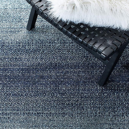 SAFAVIEH Adirondack Collection Area Rug - 6' Square, Purple & Grey, Modern Ombre Design, Non-Shedding & Easy Care, Ideal for High Traffic Areas in Living Room, Bedroom (ADR142V)