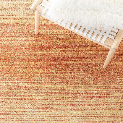 SAFAVIEH Adirondack Collection Accent Rug - 4' x 6', Orange & Red, Modern Ombre Design, Non-Shedding & Easy Care, Ideal for High Traffic Areas in Entryway, Living Room, Bedroom (ADR142P)
