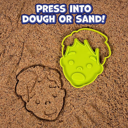 READY 2 LEARN Dough Cutters - 6 Emotions - Playdough Accessories - Dough Cutters for Kids - Clay Tools for Kids - Toddler Art Supplies