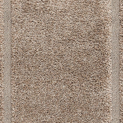 SAFAVIEH Florida Shag Collection Area Rug - 9'6" x 13', Beige & Beige, Border Design, Non-Shedding & Easy Care, 1.2-inch Thick Ideal for High Traffic Areas in Living Room, Bedroom (SG454-1313)