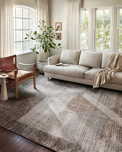 Loloi II Austen Collection AUS-04 STONE / BARK, Contemporary 2'-4" x 10' Runner