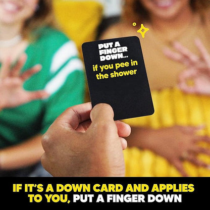 Put A Finger Down - Hilarious Party Card Game, Game Night, Parties, Big and Small Groups | Fun Social Icebreaker with 400 Cards for 2+ Players, Ages 17+