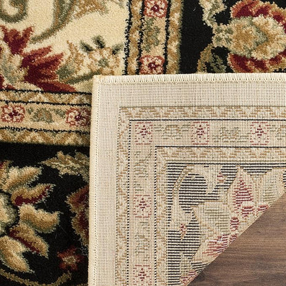 SAFAVIEH Lyndhurst Collection Runner Rug - 2'3" x 6', Ivory & Black, Traditional Oriental Design, Non-Shedding & Easy Care, Ideal for High Traffic Areas in Living Room, Bedroom (LNH212B)