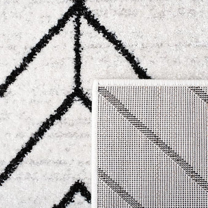 SAFAVIEH Adirondack Collection Accent Rug - 3' x 5', Ivory & Black, Modern Geometric Design, Non-Shedding & Easy Care, Ideal for High Traffic Areas in Entryway, Living Room, Bedroom (ADR241A)