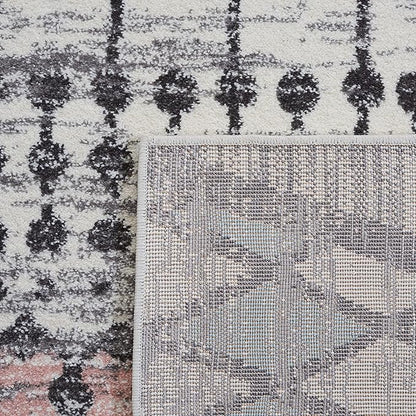 SAFAVIEH Carousel Kids Collection Accent Rug - 2' x 3', Grey & Pink, Boho Design, Non-Shedding & Easy Care, Ideal for High Traffic Areas for Boys & Girls in Playroom, Nursery, Bedroom (CRK117F)