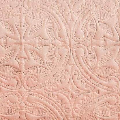 Great Bay Home Reversible Sofa Cover - Washable Slipcover Furniture Protector with Elastic Straps - Couch Cover for Dogs, Kids, and Pets - Quilted & Stitched Detail (Sofa, Dusty Rose/Taupe)