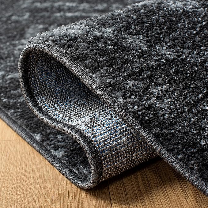 SAFAVIEH Adirondack Collection Runner Rug - 2'6" x 10', Dark Grey & Grey, Modern Diamond Distressed Design, Non-Shedding & Easy Care, Ideal for High Traffic Areas in Living Room, Bedroom (ADR131F)