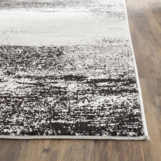 SAFAVIEH Adirondack Collection Runner Rug - 2'6" x 18', Silver & Multi, Modern Abstract Design, Non-Shedding & Easy Care, Ideal for High Traffic Areas in Living Room, Bedroom (ADR112G)