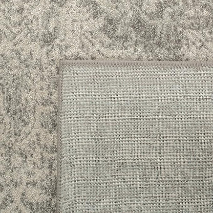 SAFAVIEH Evoke Collection 2'2" x 9' Silver / Ivory EVK256S Oriental Distressed Non-Shedding Living Room Entryway Foyer Hallway Bedroom Runner Rug
