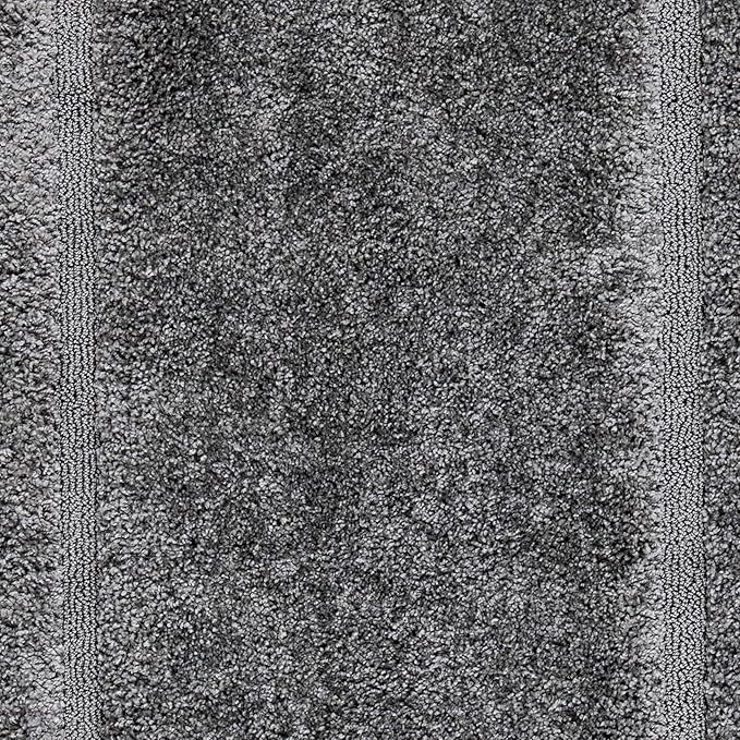 SAFAVIEH Florida Shag Collection 6'7" Square Grey/Grey SG454 Border Non-Shedding Living Room Bedroom Dining Room Entryway Plush 1.2-inch Thick Area Rug