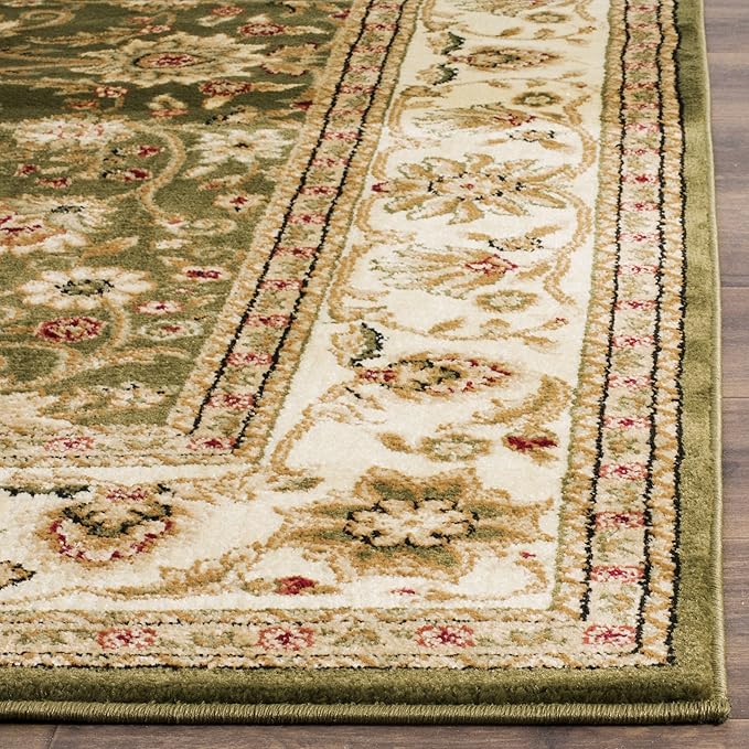 SAFAVIEH Lyndhurst Collection Runner Rug - 2'3" x 20', Sage & Ivory, Traditional Oriental Design, Non-Shedding & Easy Care, Ideal for High Traffic Areas in Living Room, Bedroom (LNH212C)