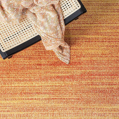 SAFAVIEH Adirondack Collection Accent Rug - 2'6" x 4', Orange & Red, Modern Ombre Design, Non-Shedding & Easy Care, Ideal for High Traffic Areas in Entryway, Living Room, Bedroom (ADR142P)