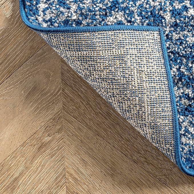 nuLOOM Vintage Waddell Runner Rug , 2' 6" x 6', Dark Blue, Rectangular, 0.35" Thick