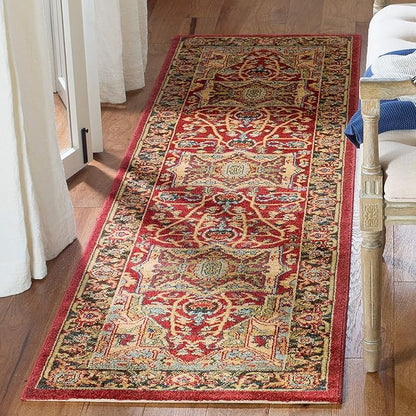 SAFAVIEH Mahal Collection Accent Rug - 3' x 5', Red & Red, Traditional Oriental Design, Non-Shedding & Easy Care, Ideal for High Traffic Areas in Entryway, Living Room, Bedroom (MAH625D)