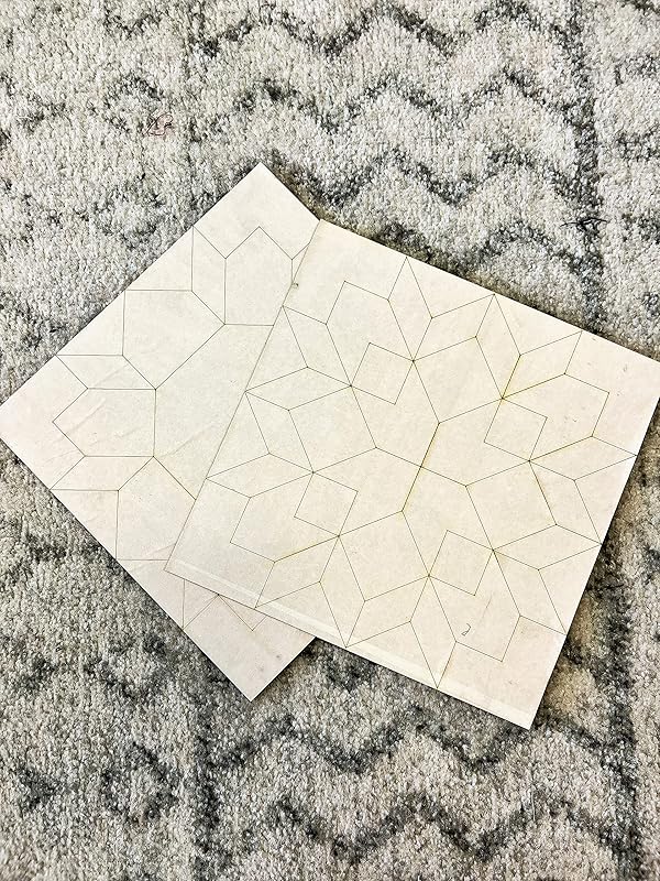 Oversized Unfinished Barn Quilt Square Wooden Sign for Painting, Country Decor Wall Art Quilts Blocks DIY Paint Crafts (18 inches, Rail Fence) AVTRBoutique