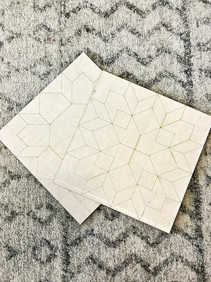 Oversized Unfinished Barn Quilt Square Wooden Sign for Painting, Country Decor Wall Art Quilts Blocks DIY Paint Crafts (18 inches, Rail Fence) AVTRBoutique