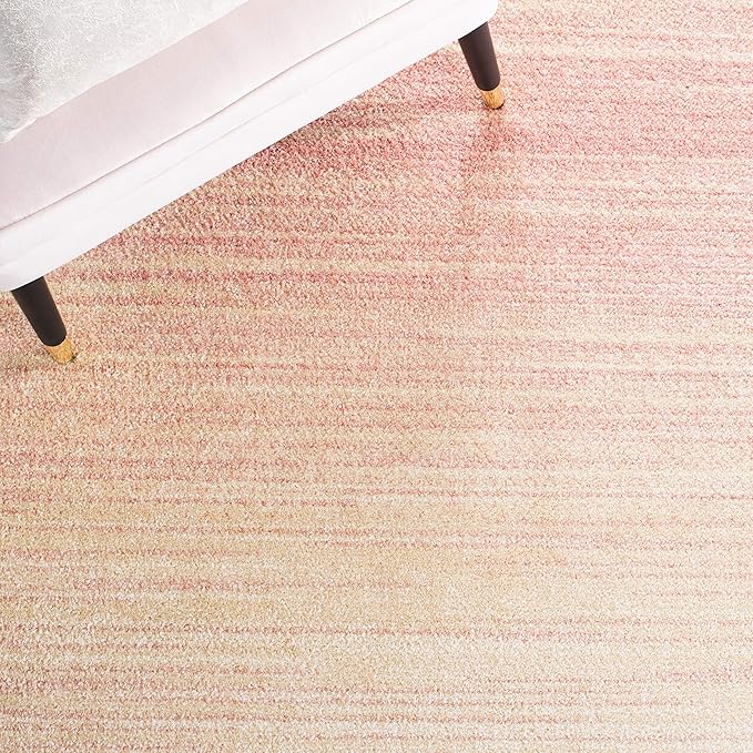 SAFAVIEH Adirondack Collection Runner Rug - 2'6" x 6', Pink & Ivory, Modern Ombre Design, Non-Shedding & Easy Care, Ideal for High Traffic Areas in Living Room, Bedroom (ADR142U)