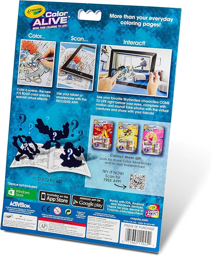 Crayola Color Alive Action Coloring Pages - Skylanders
