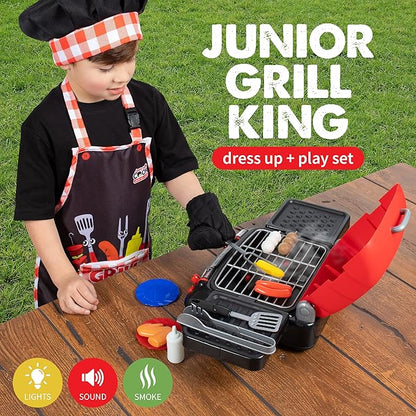 Born Toys Kids Pretend Play Kitchen Set (Master Grill)