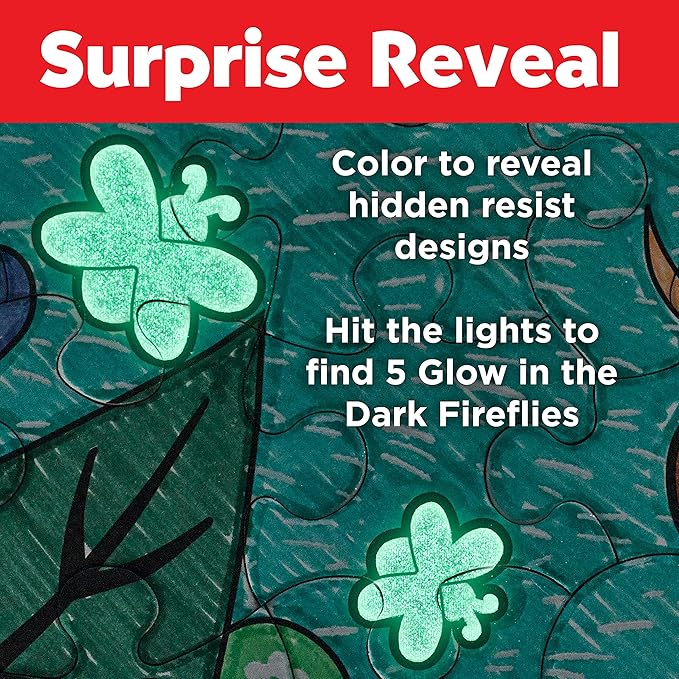 Faber-Castell Color by Number Puzzle, Camping - 100 Pieces, DIY Coloring Puzzle Set for Kids Ages 6+, Small