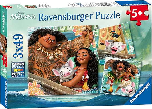 Ravensburger Disney Moana Voyage Jigsaw Puzzle for Kids | 49 Unique Pieces | Precision-Crafted Educational and Fun | Ideal for Age 3+