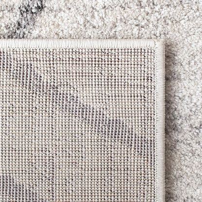 SAFAVIEH Adirondack Collection Runner Rug - 2'6" x 8', Ivory & Grey, Modern Moroccan Design, Non-Shedding & Easy Care, Ideal for High Traffic Areas in Living Room, Bedroom (ADR162A)