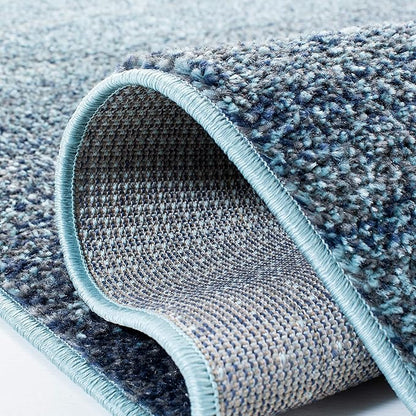 SAFAVIEH Adirondack Collection Area Rug - 6' Square, Purple & Grey, Modern Ombre Design, Non-Shedding & Easy Care, Ideal for High Traffic Areas in Living Room, Bedroom (ADR142V)