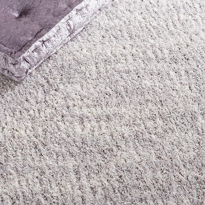 SAFAVIEH Berber Shag Collection Runner Rug - 2'3" x 8', Grey & Ivory, Non-Shedding & Easy Care, 1.2-inch Thick Ideal for High Traffic Areas in Living Room, Bedroom (BER563G)