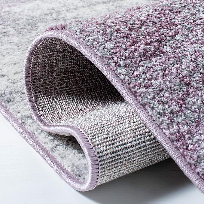 SAFAVIEH Adirondack Collection Accent Rug - 4' x 6', Grey & Purple, Modern Abstract Design, Non-Shedding & Easy Care, Ideal for High Traffic Areas in Entryway, Living Room, Bedroom (ADR112V)