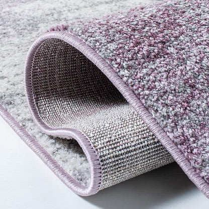 SAFAVIEH Adirondack Collection Runner Rug - 2'6" x 8', Grey & Purple, Modern Abstract Design, Non-Shedding & Easy Care, Ideal for High Traffic Areas in Living Room, Bedroom (ADR112V)
