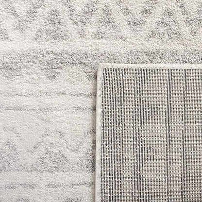 SAFAVIEH Adirondack Collection Accent Rug - 4' x 6', Ivory & Grey, Moroccan Boho Distressed Design, Non-Shedding & Easy Care, Ideal for High Traffic Areas in Entryway, Living Room, Bedroom (ADR119B)