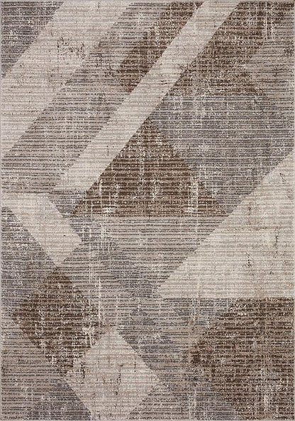 Loloi II Austen Collection AUS-04 STONE / BARK, Contemporary 2'-4" x 10' Runner