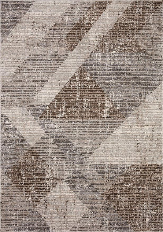 Loloi II Austen Collection AUS-04 STONE / BARK, Contemporary 2'-4" x 10' Runner