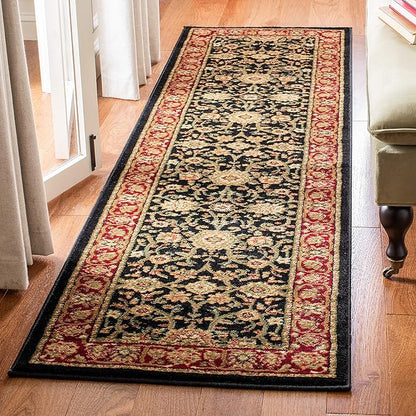 SAFAVIEH Lyndhurst Collection Runner Rug - 2'3" x 14', Black & Red, Traditional Oriental Design, Non-Shedding & Easy Care, Ideal for High Traffic Areas in Living Room, Bedroom (LNH212G)