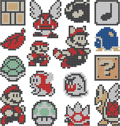 Perler Beads Super Mario Crafts Mega Activity Kit, 4013 pcs