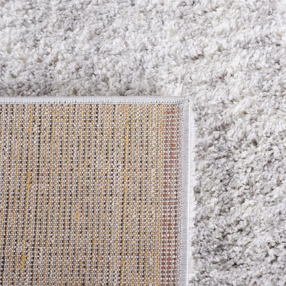 SAFAVIEH Berber Shag Collection Runner Rug - 2'3" x 8', Grey & Ivory, Non-Shedding & Easy Care, 1.2-inch Thick Ideal for High Traffic Areas in Living Room, Bedroom (BER563G)