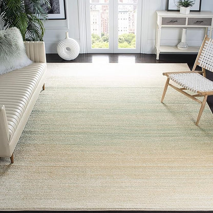 SAFAVIEH Adirondack Collection Accent Rug - 3' x 5', Green & Ivory, Modern Ombre Design, Non-Shedding & Easy Care, Ideal for High Traffic Areas in Entryway, Living Room, Bedroom (ADR142Y)
